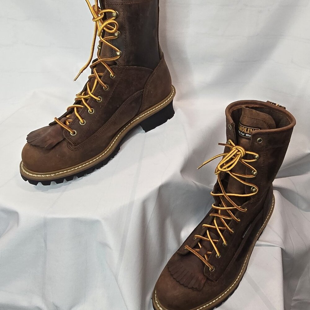 New Carolina Men's Spruce Logger 8" Waterproof Steel Toe Boots CA9824 Size 11D